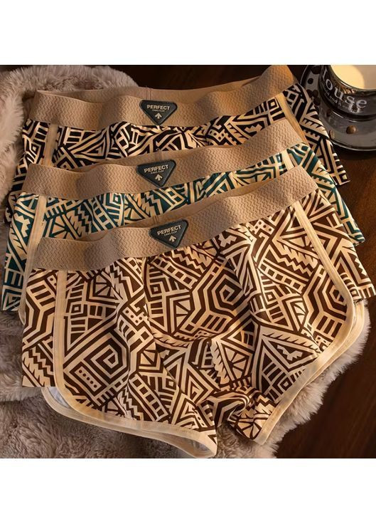 Трусы мужские боксерки с красивым принтом. Набор 3 шт L размер. No Brand (362590106)