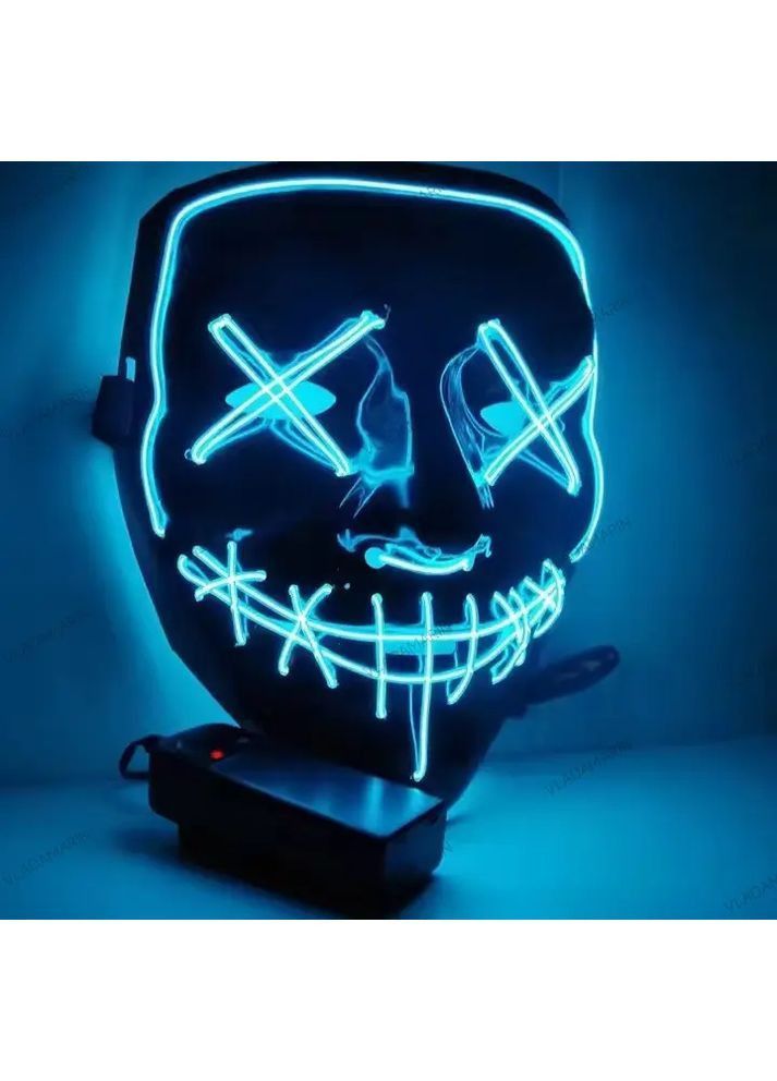 Маска з підсвіткою для Хелловіна,світлодіодна маска "Судна ніч" No Brand (368695239)