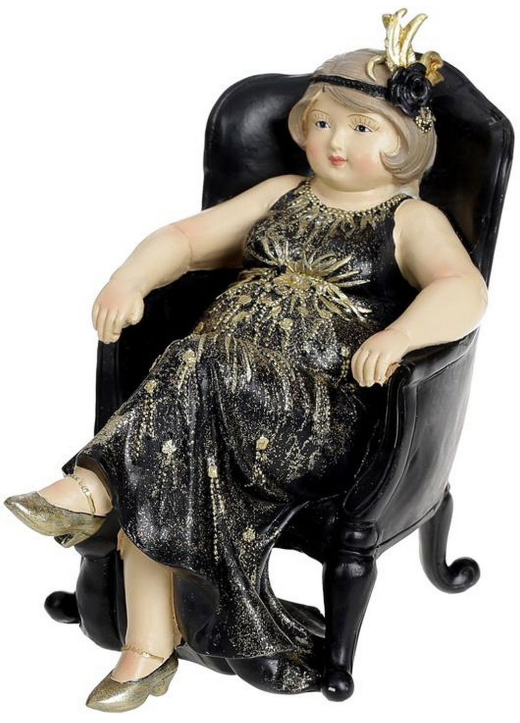 Статуетка декоративна «Дама в кріслі» Bona (279320977)