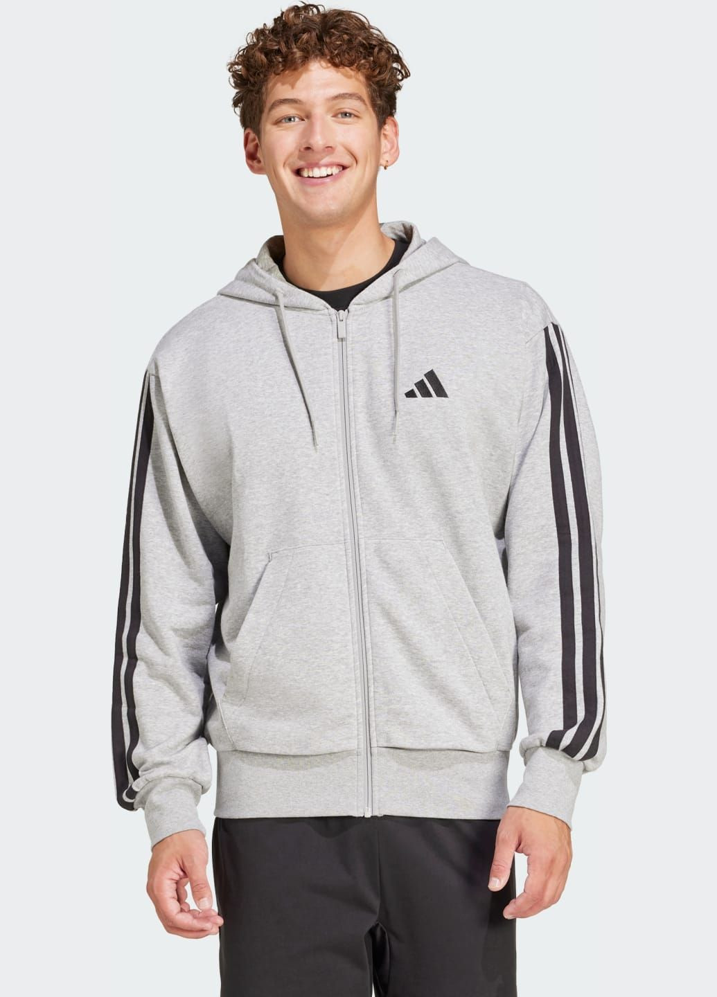 Толстовка Essentials 3-Stripes French Terry adidas (316580576)