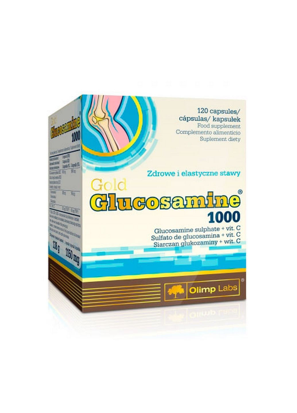 Препарат для суставов и связок Gold Glucosamine 1000, 120 капсул Olimp (293338055)