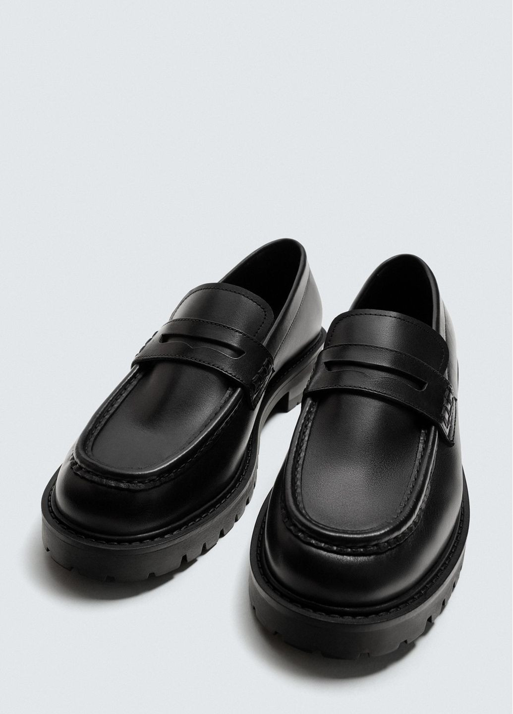 Черные повседневные лоферы Zara