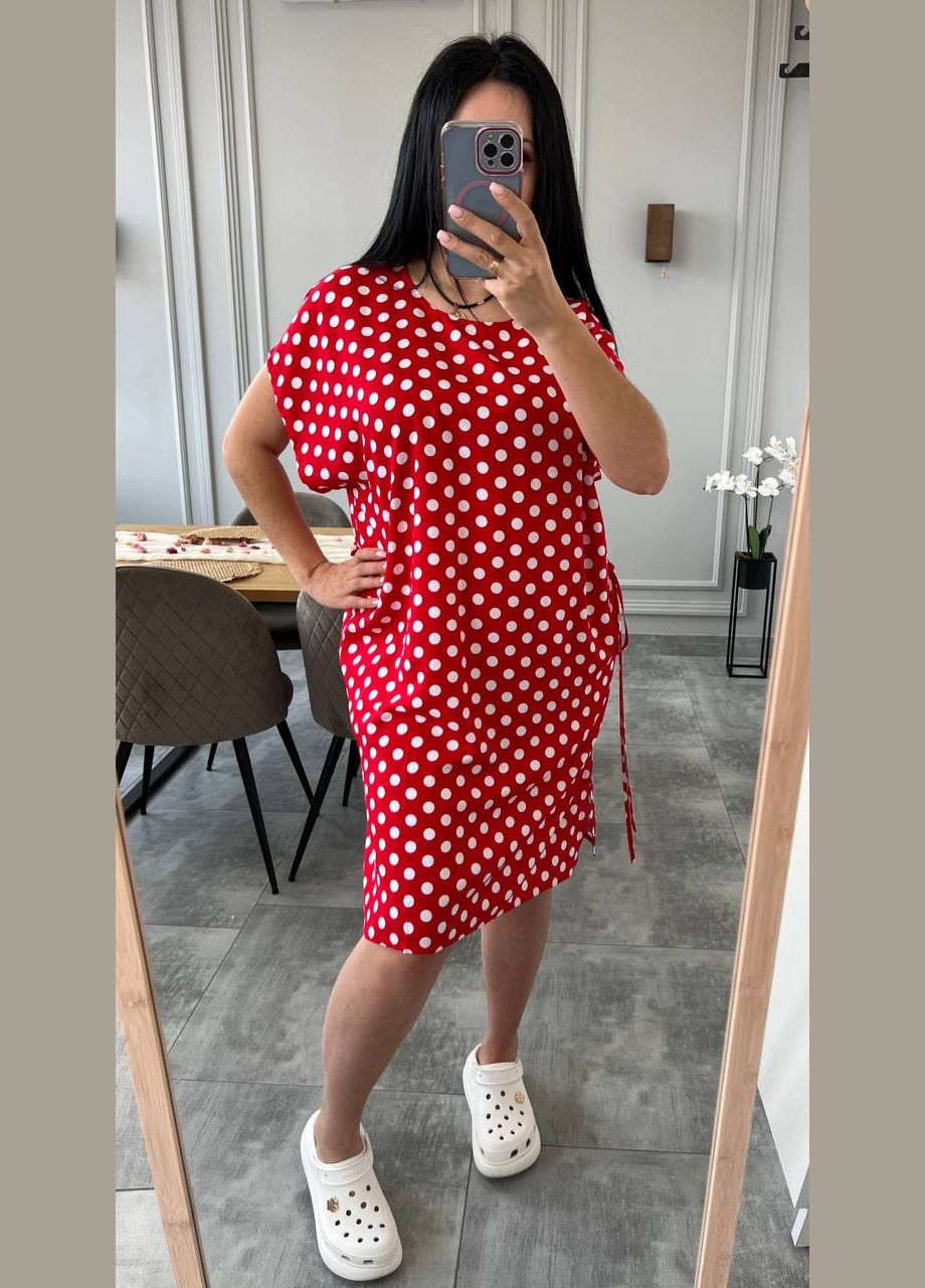 Жіноча сукня-туніка в горошок Україна (331606024)