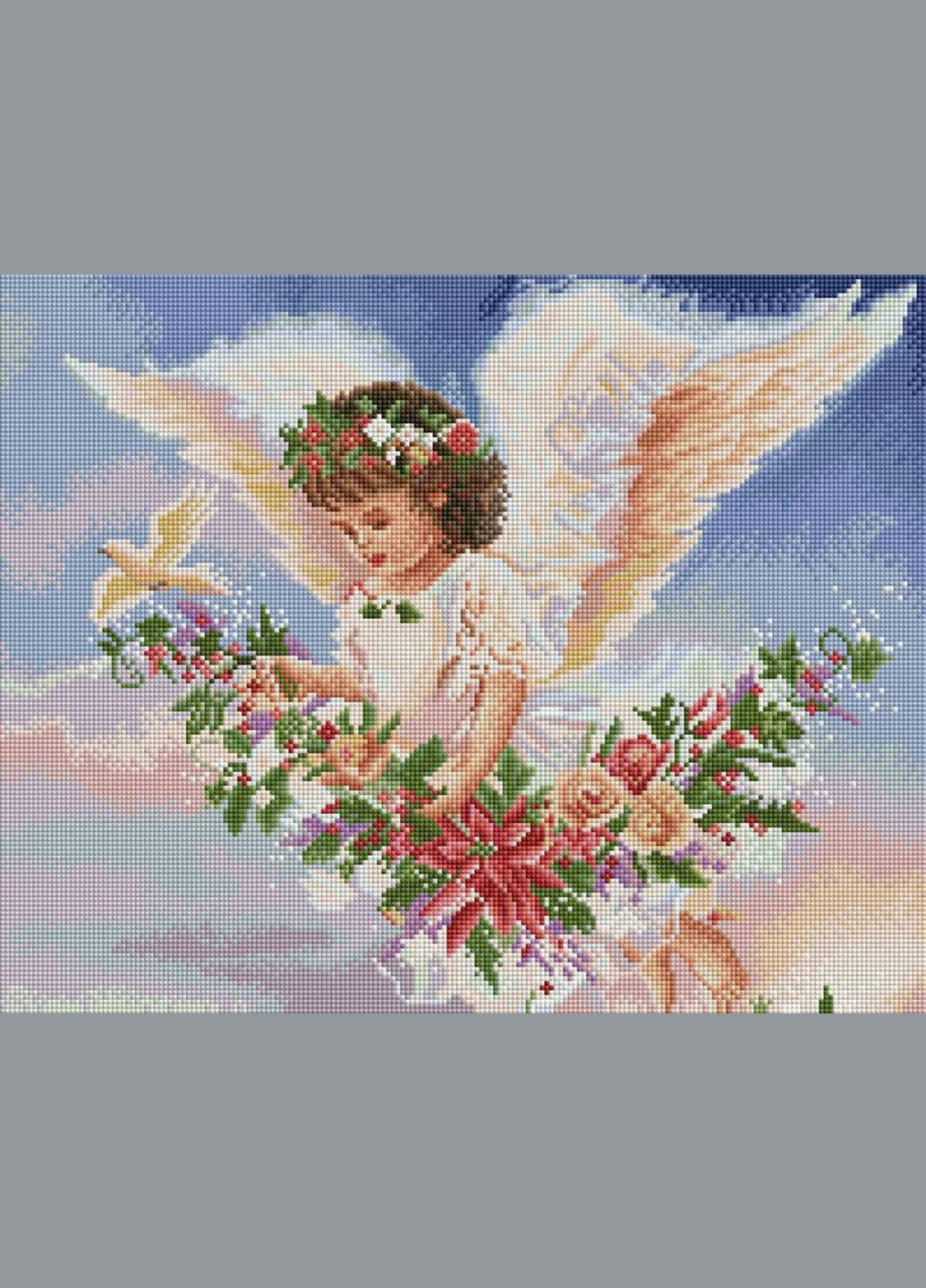 Алмазная жывопись 40х50 Ангел в цветах SP036 ColorArt (299772273)