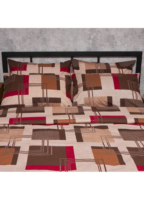 Комплект постільної білизни Бязь Gold Люкс «» King Size 220x240 наволочки 4х70х70 (MS-820006689) Moon&Star Retro Geometry (356112579)