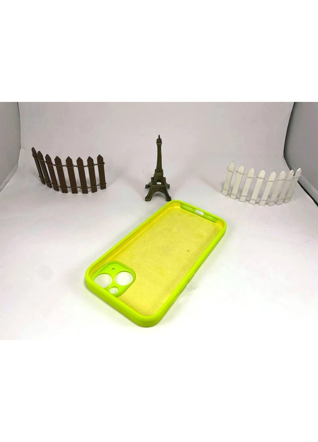 Чохол силіконовий на айфон 14 закритий низ, накладка для iPhone 14 SHINY GREEN 40 колір Silicone Case (397872453)