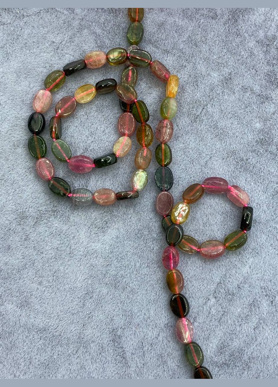 Турмалін на нитці без замка 7*5*3 мм 40 см No Brand (312534465)