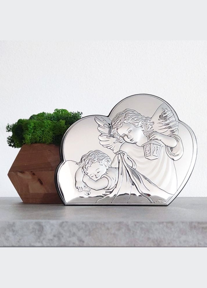 Серебряная икона Ангел-Хранитель (10,7 x 8,7 см) 81257 2L Valenti (337363283)