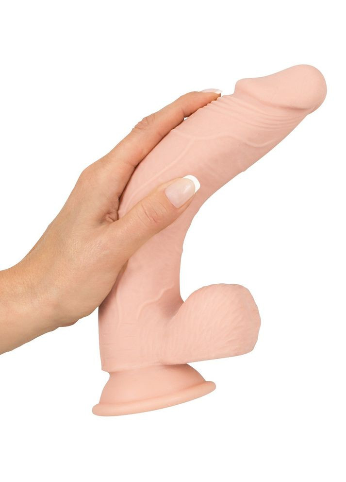 Фалоімітатор з мошонкою - Nature Skin Medium Bendable Dildo Orion (336946310)