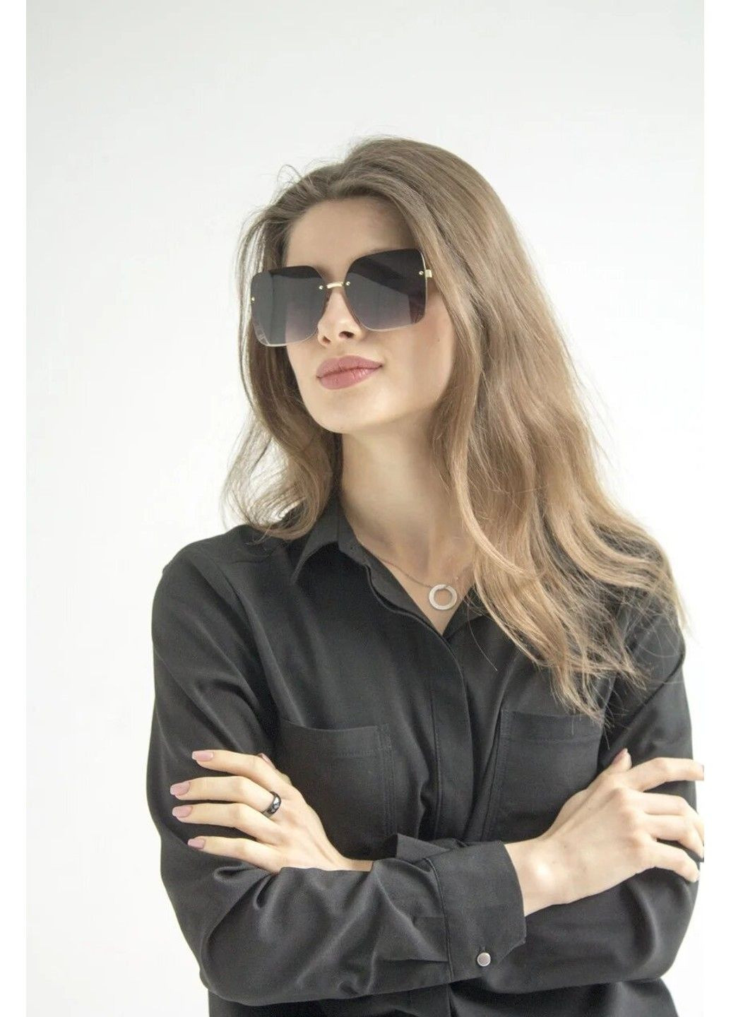 Cолнцезащитные женские очки 0397-1 BR-S (291984161)