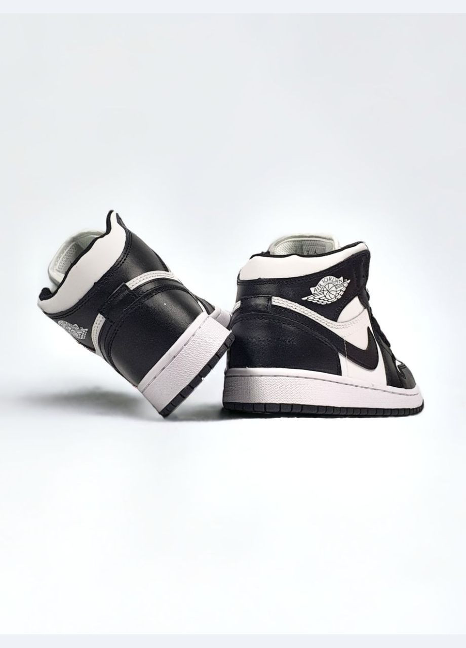 Чорно-білі Зимовий кросівки зимові чоловічі і жіночі nike air jordan 1 winter black white fur | найк аір джордан 1 чорно-білі з хутром No Brand