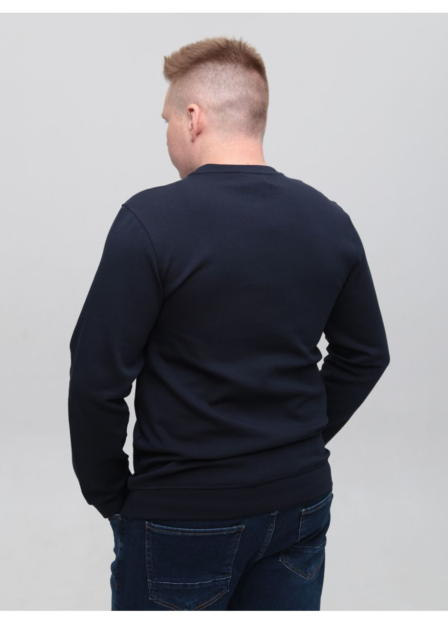 Темно-синий свитшот мужской темно-синий однотонный MarcoStar однотонный (363553828)