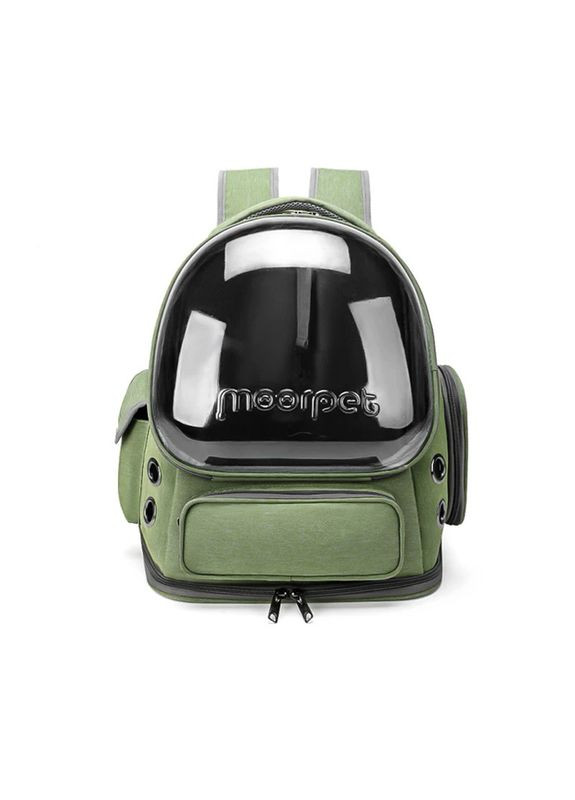 Рюкзак-переноска для кошек 251103 Panoramic Green с прозрачным окном 3шт Taotaopets (356500224)