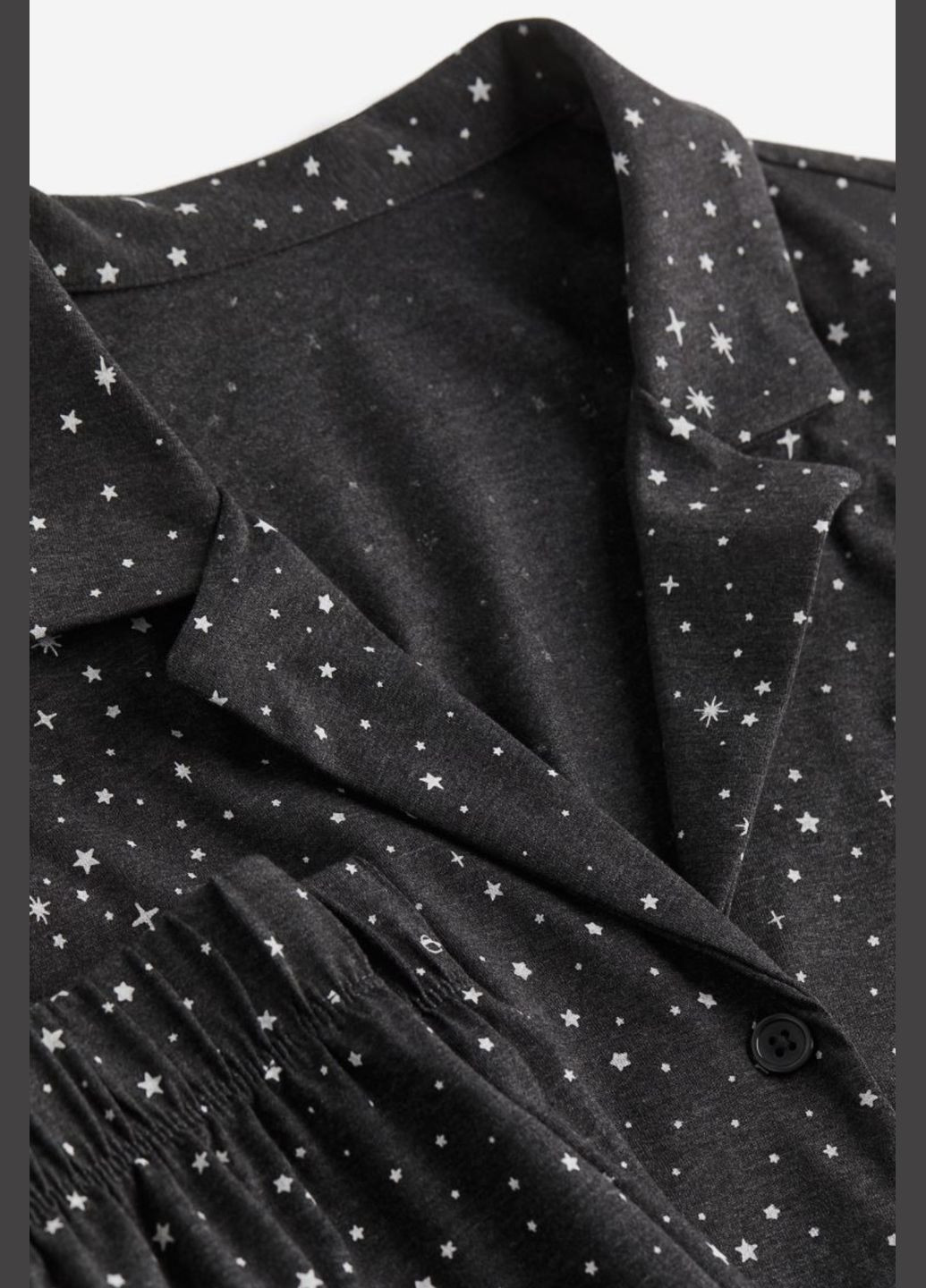 Темно-серая всесезон трикотажная пижама H&M комплект