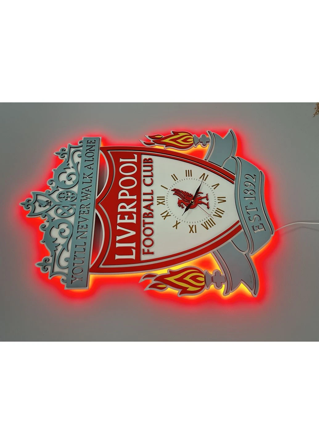Деревянное панно Ливерпуль Liverpool с часами без подсветки 80х110 см Decart (360609248)