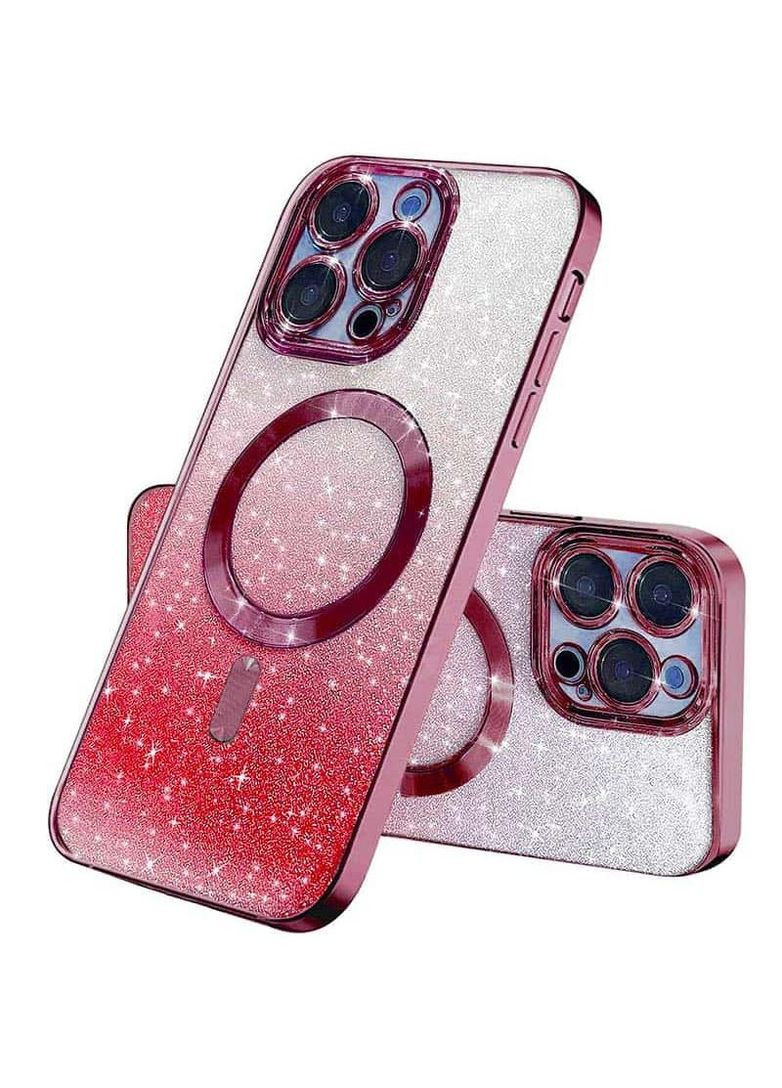 Чохол з блискітками, захисними лінзами на камеру та MagSafe на Apple iPhone 16 Plus Epik (315886324)