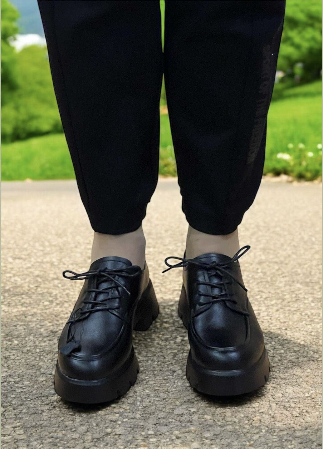 No Brand Туфли лоферы черный з натуральная кожа, — демисезон (324272439)