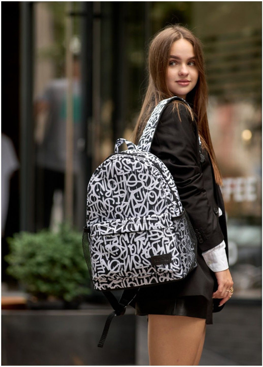 Рюкзак жіночий Brix PJT з принтом Graphity Sambag (318360164)