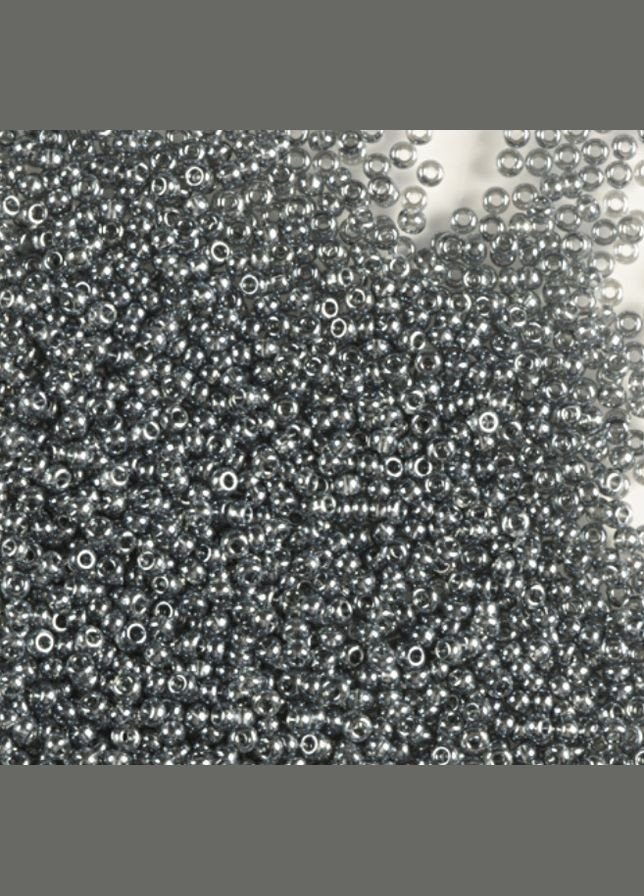 Бисер чешский Preciosa 46010, прозрачный глазированный, серый (10 г) No Brand (340484916)