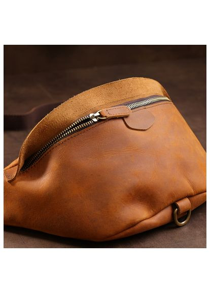 Сумка (20371) Vintage Шкіряна чоловіча вінтажна на пояс Коричнева (364659375)