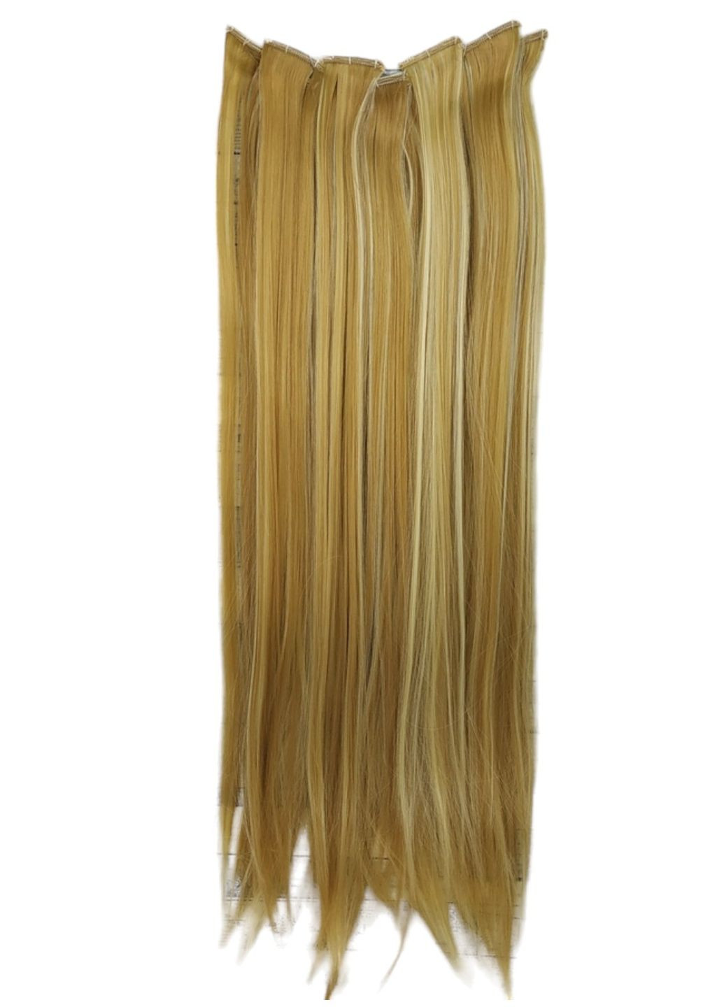 Треси прямі термостійкі набір 6 пасм на кліпсах. Волосся на шпильках No Brand 6304 (280826760)