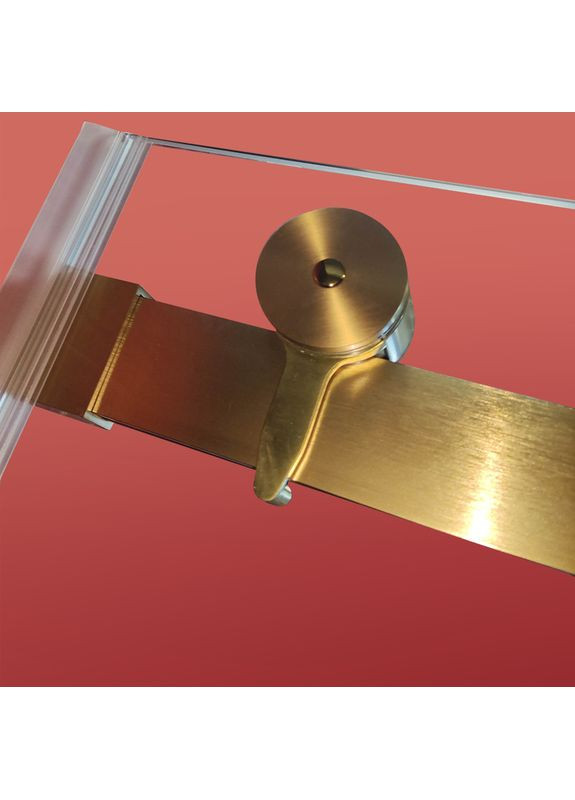 Двері в нішу SR SD01-120x200-TR-12 прозоре скло Easy Clean 8мм, матове золото (KR5377) KOER (325478075)