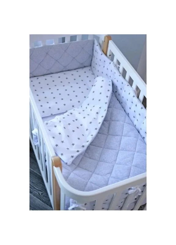 Дитячий постільний набір "Velour Grey stars" (5 од ) (218.14) Верес (399592671)