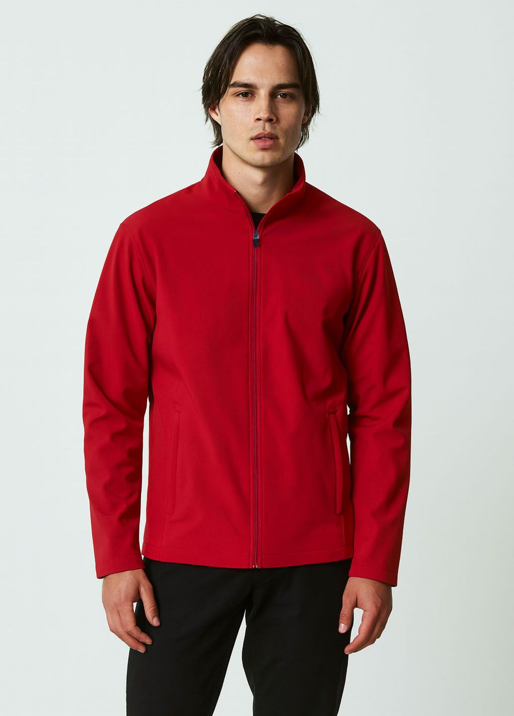 Красная демисезонная водонепронецаемая куртка soft shell Team 365