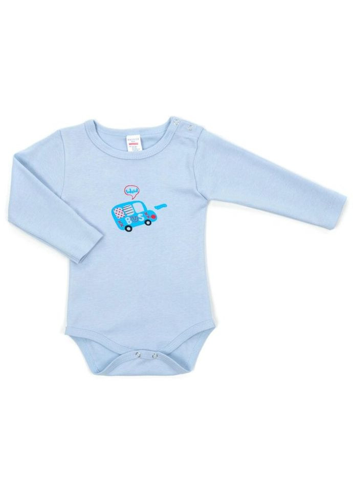 Боді з довгим рукавом з автобусом (1027-80-blue1) Breeze (301276713)