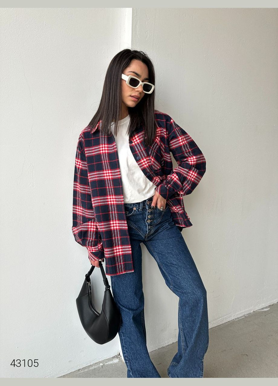 Сорочка жіноча в клітку Liton (303775582)