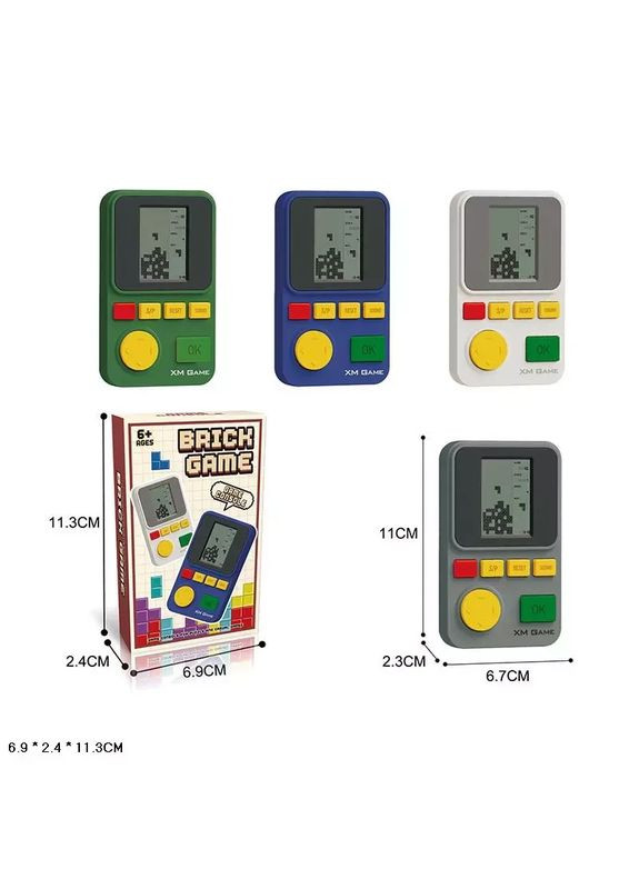 Іграшка інтерактивна електронна гра тетріс XM0105E в асортименті 4 кольори No Brand (362434167)