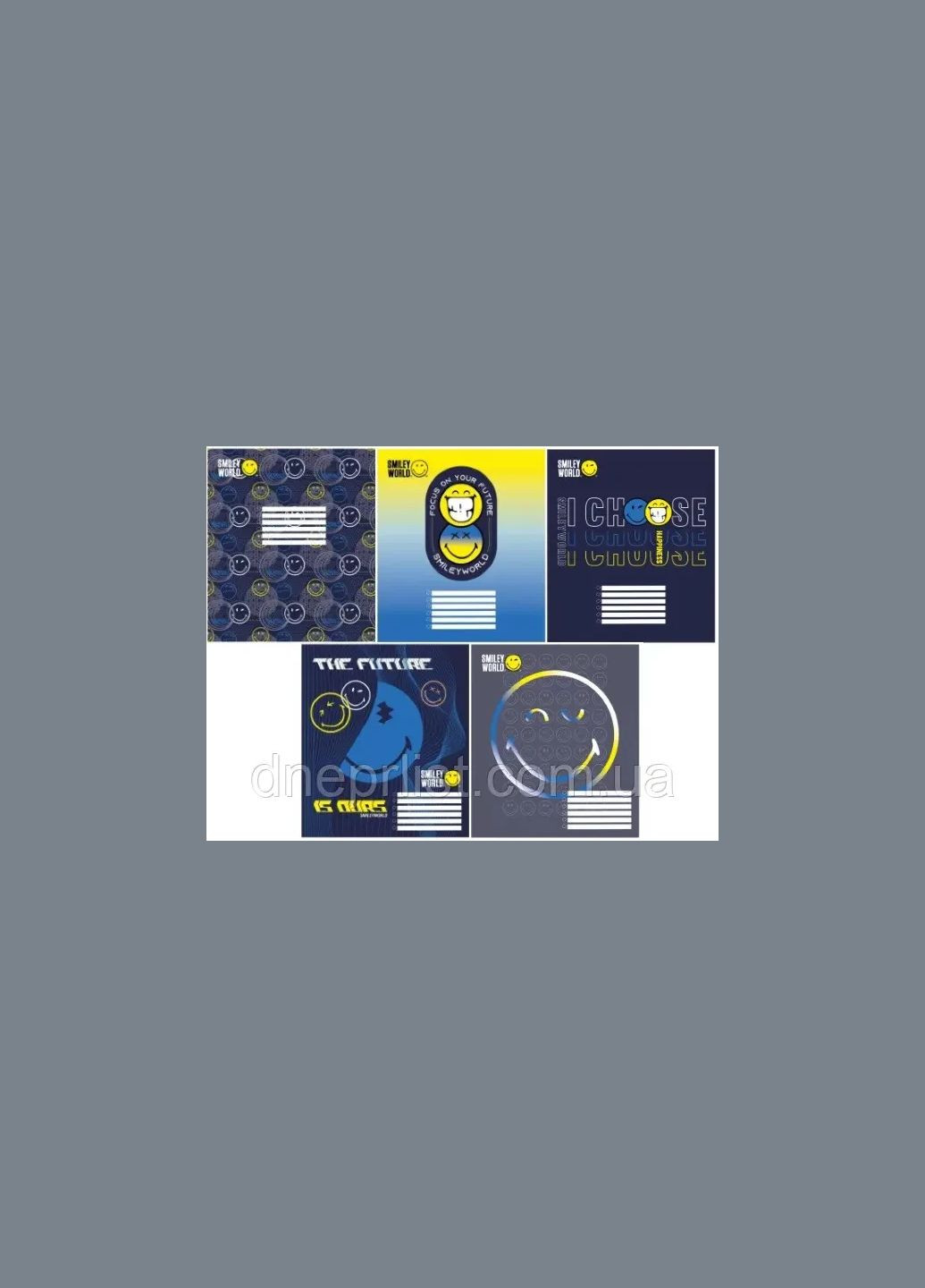 Зошит 12 аркушів клітинка " "/ Smiley world Yes (342417046)