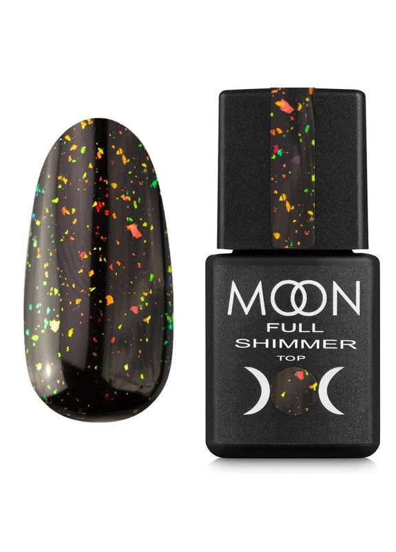 Топ для гель лаку Full Shimmer Top №1022 (Без липкого шару), 8 мл Moon (376993534)