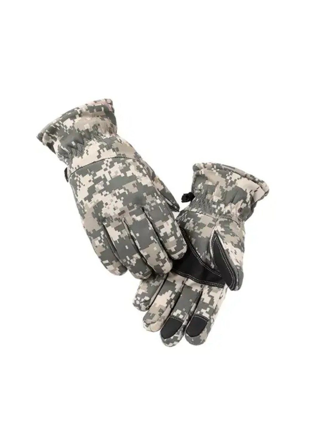Тактические зимние перчатки (размер XL) Снежный камуфляж No Brand (339866220)
