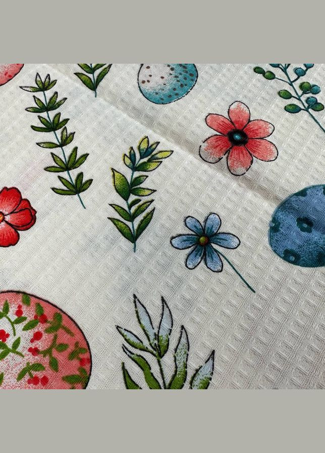 Кухонное полотенце Пасхальный стол 34х60 см вафельное (94399738) SoundSleep комбинированный