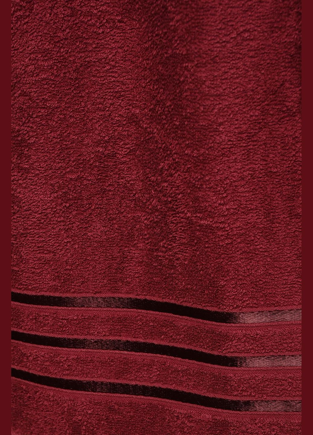 Let's Shop полотенце для лица махровое бордового цвета однотонный бордовый производство - Узбекистан