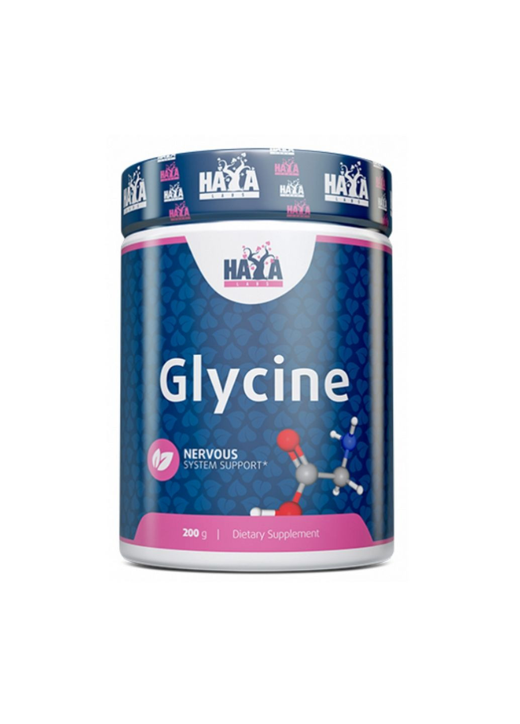 Аминокислота Glycine, 200 грамм Haya Labs (293421378)