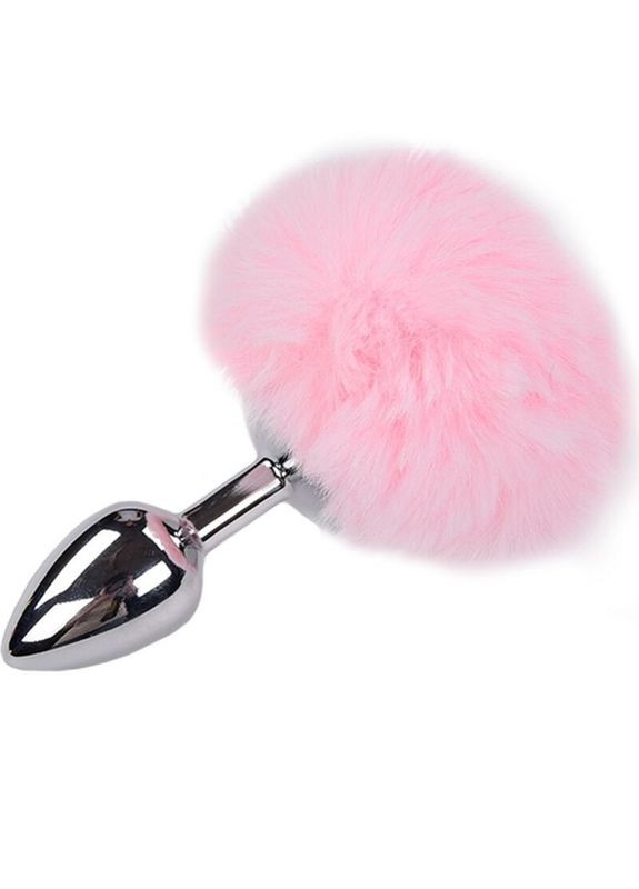 Анальна пробка металева Anal Pleasure з рожевим хвостиком, M Alive (360475646)