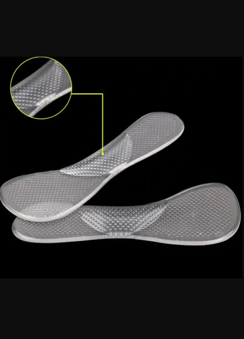 Гелева Масажна Устілка M105 для Взуття на Високих Підборах Проти Сковзання Клейкі, 1 пара (60230769) ToeLab (301872342)