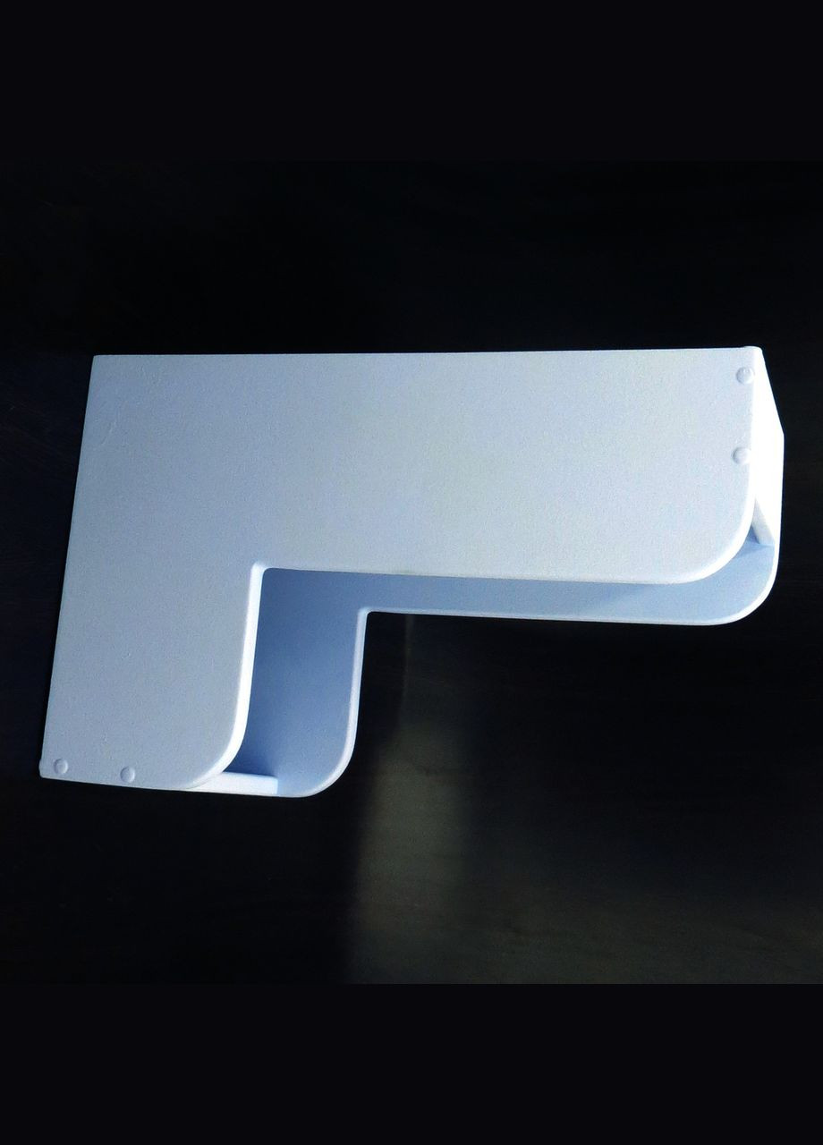 Угловая настенная полка из дерева Бараона правая ирис (УНП-201152) No Brand (328081265)