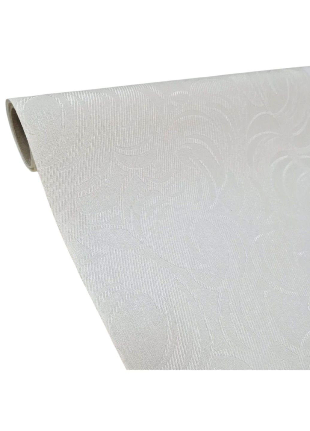 Шпалери вінілові 10.05 × 1.06 м US2001, білі з молочним відтінком для вітальні, спальні, кухні, коридору Grandeco (339111435)