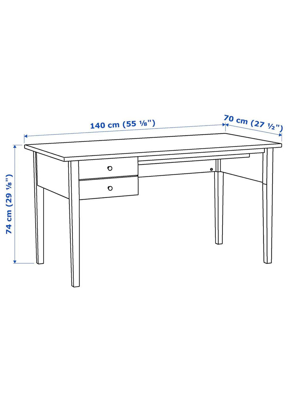Письмовий стіл ІКЕА ARKELSTORP 140х70 см (60261037) IKEA (278407266)