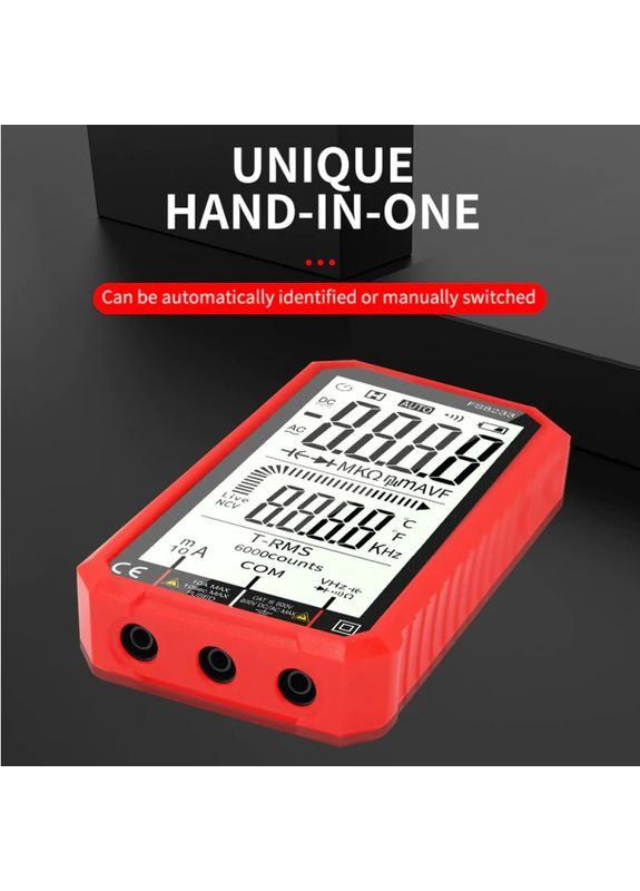 Тестер цифровий автоматичний FS8233 6000біт мультиметр + термопара та ліхтарик 2хААА RMS (364503461)