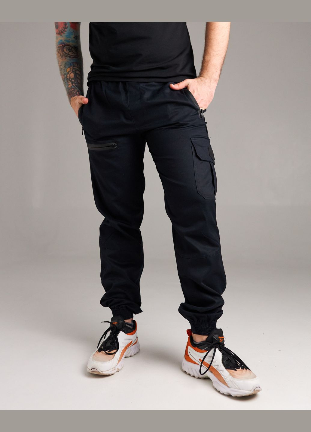 Синие спортивные, повседневный, кэжуал демисезонные брюки Intruder