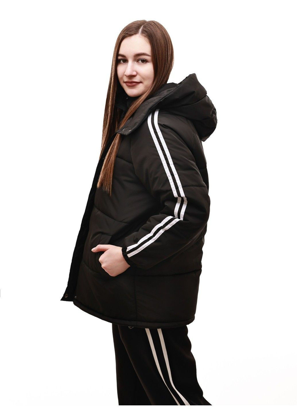 Черная куртка демисезонная женская No Brand