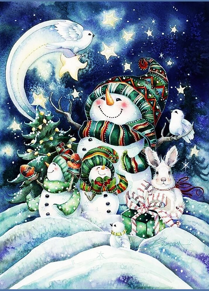 Набір алмазної вишивки "Новорічне диво" Чарівний діамант (302752297)