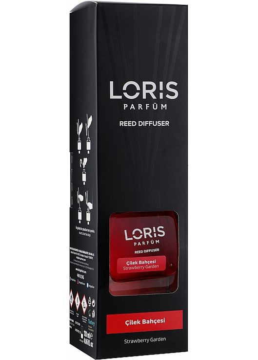 Аромадифузор "Полуничний сад" Reed Diffuser Strawberry Garden 120ml (922559-43353) Loris (368871508)