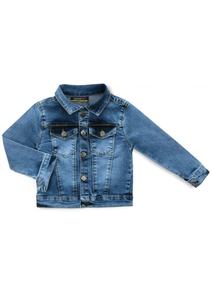 Комбінована демісезонна куртка джинсова (99112-104-blue) Sercino