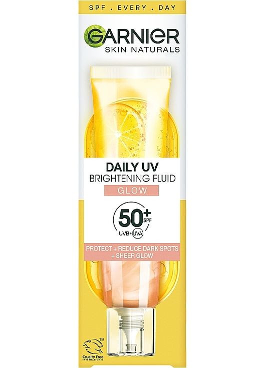 Skin Naturals - Cонцезахисний денний флюїд з вітаміном С для надання сяяння шкірі обличчя, SPF50+ 40ml (1313261-1415646) Garnier (368624158)