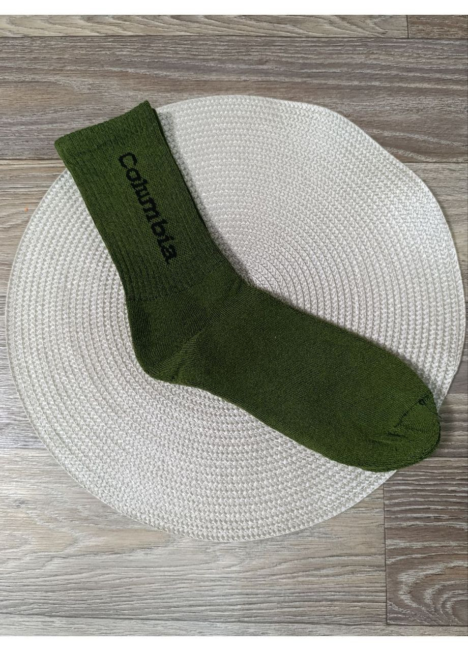 Хакі шкарпетки чоловічі, махрова стопа, зима, термо, високі xl – сша, розмір 41-45 логотипи (371687010)